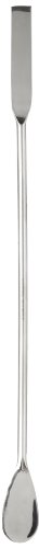 CG-1985-14 Spoon Spatula with 1 Spoon and 1 Flat End, 9" Overall Length, 5-3/4" Handle, Nickel-Stainless Blade, 2" Length x 5/16" Width