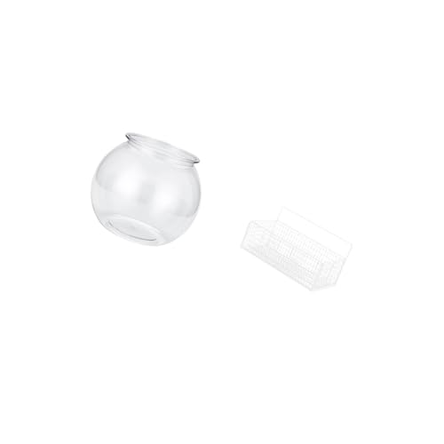 Baoblaze Transparent Small Fish Tank Clear Household Ornament DIY Fish Bowl Vase Table Bedroom Desktop Living Room Home Decors Table Wall Hanging Baskets Float