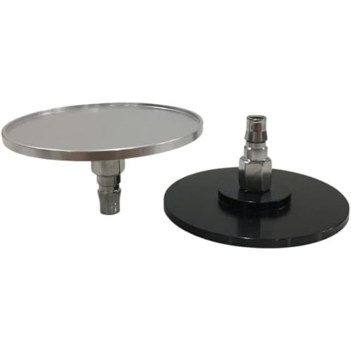 Vac-U-Lock Suction Cup Adapter Quick Connect Device Accessories for Cupping Machine Durable Aluminum 3.94 Inch Strong Suction Cups Compatible with Vac U Lock Systems Replacement Parts (Black) - color: Black