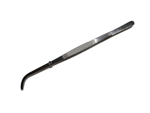 PRO-Pinsettes Curved 10in Aquascaping Aquarium Fish Tank Cleaning Tools Plant Trimming Tweezer