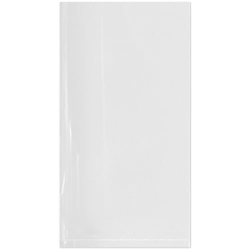 Plymor 8" x 15" (Pack of 100), 2 Mil Flat Open Clear Plastic Poly Bags