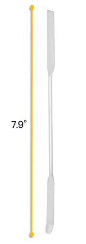 EISCO Chattaway Spatula, 7.9" - Stainless Steel, Polished - Dual Ended, Flat End & Bent End