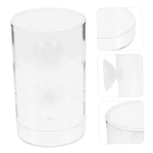 Fish Feeding Floating Circle Reusable Aquarium Feeder for Convenient Fish Tank Feeding Clear Design Adds Visual Appeal to Aquatic Environments