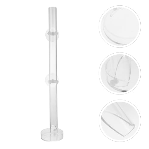 Shrimp Feeder Tube Aquarium Food Feeder with Sucker 40cm Fish Tank Feeding Tool for Aquarium and Shrimp Breeding