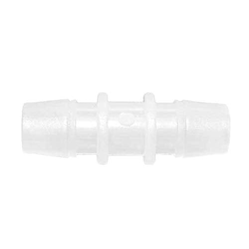 Plastic 1/4” hose ID Barb pipe connectors Joint Splicer Mender Adapter Union Boat Water Air Aquarium O2 Fuel (pack of 12)