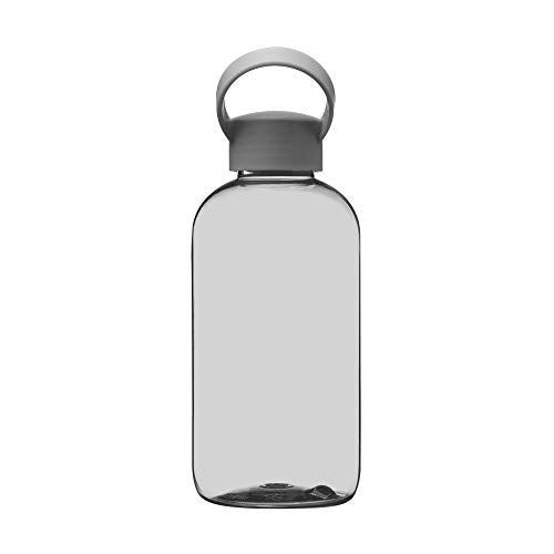 DISCOUNT PROMOS 10 Beau Water Bottles with Handle Set, 20 oz. - Flexi-Grip, Plastic, Drinkware - Smoke - color: - Blank - Smoke, size: 10 bottles