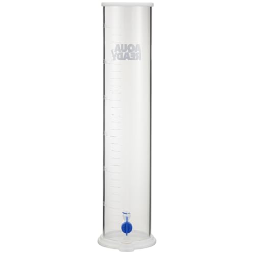 DC-2 Acrylic Aquarium Dosing Container – 3L Auto Top Off Reservoir with Quick Connect Fittings, Low Profile Footprint, Durable Design for Reef Tanks, Saltwater Aquariums & Dosing Pumps