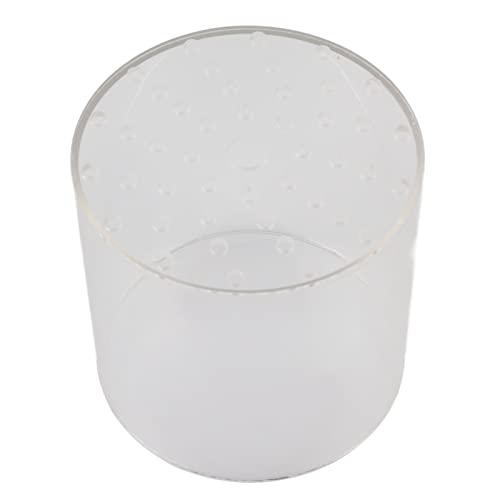 Acrylic Transparent Feeder Cover, Aquarium Feeding to Prevent Fish and Shrimp from Stealing Food, with Center Hole for Feeding Tube, for Reproduction and Safe Feeding in Fish (120mm) - size: 120mm