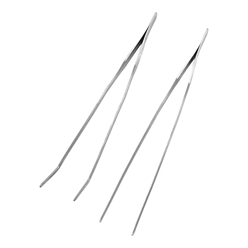 Aquarium Scissors Plant Tools 5 in 1 Stainless Steel Aquascaping Kit with Tweezers Scissors and Spatula for Precise Aquarium Maintenance