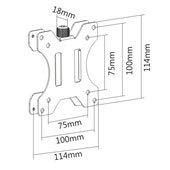 Mount Plus MP-XMA-03 Adapter VESA Mount Quick Release Bracket Kit | Stand Attachment and Wall Mount Removable VESA Plate for Easy LCD Monitor and TV Screen Mounting (Quick Release Adapter)