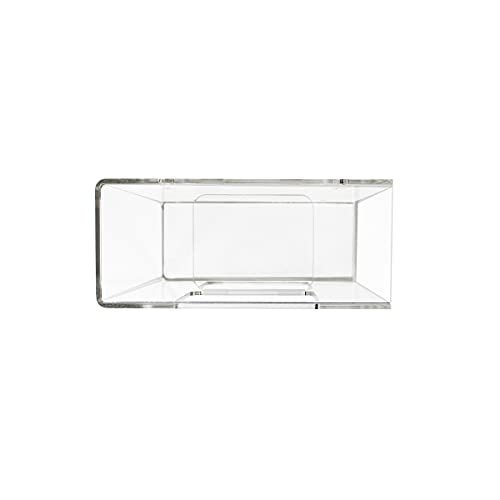 TrippNT 50830 Clear Acrylic Double Side Loading Glove Box Holder, 10" Width x 10" Height x 4" Depth - size: Double, style: Hardware Mount