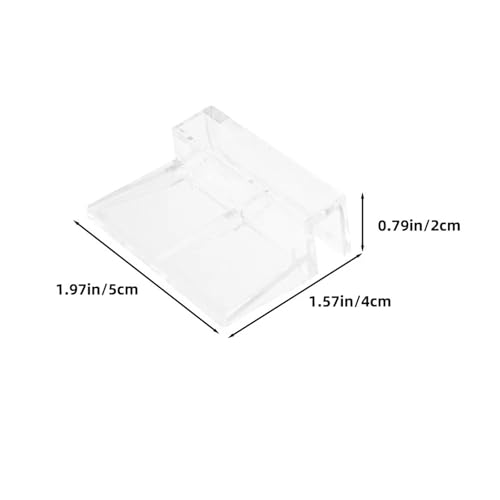 Aquarium lid Clips 12Pcs Aquarium Lid Holders Clear Acrylic Fish Tank Lid Clips Support Brackets for Rimless Glass Covers Fish Tank Clips