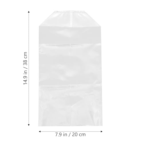 50pcs Live Fish Transport Bags 20x35x12cm Plastic Fish Shipping Pouches with Handle and Elastic Bands for Aquarium Shrimp Fry Packaging and Oxygen Buffering