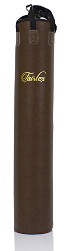 Fairtex HB6 Banana Heavy Bag, Muay Thai MMA Kickboxing Boxing Punching Bag - color: HB6TB Brown, size: Unfilled