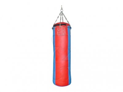Bestzo MMA Punching Bag -Synthetic Leather Blue/Red -Unfilled - size: 59 Inch (5 ft)
