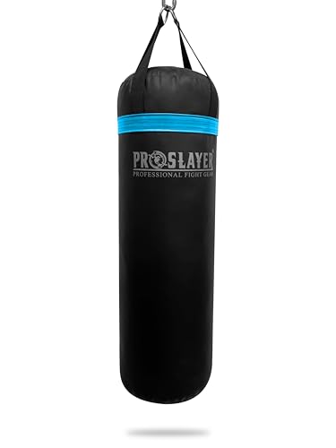 80lb Boxing MMA Heavy Punching Bag - All - color: Black/Light Blue, size: Unfilled