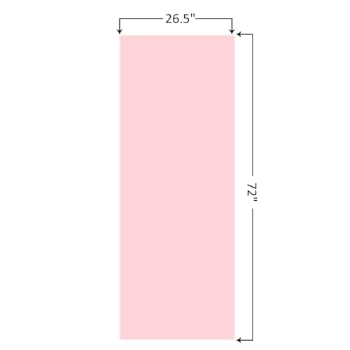 Eunzel Hot Yoga Mat Towel, Ultra-Absorbent Microfiber 72" x 26.5" - color: Pink/ White