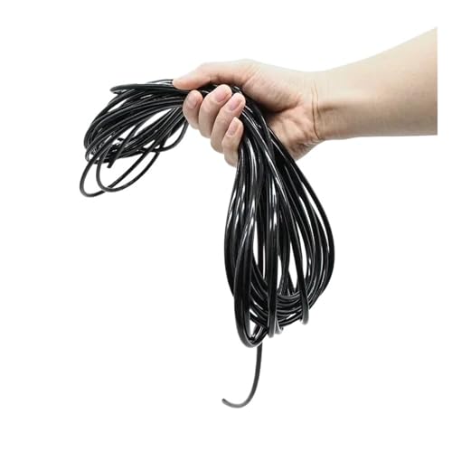 Revive Furniture 1/3/5/10M Silicone Tube Food Grade Rubber Hose Black Flexible Aquarium Air Irrigation Pipes Water Connector Garden Hoses(1 meter,ID 1mm x OD 2mm) - color: 1 meter, size: ID 1mm x OD 2mm
