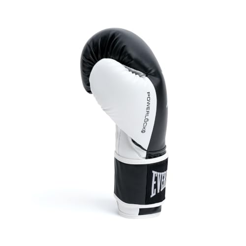 Everlast Powerlock OG Boxing Gloves - color: BLK/WHT, size: 16 oz