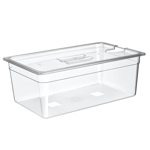 Sous Vide Container 26 Quart With Lid,BPA Free Complete Accessories For Anova and Most Sous Vide Cookers,Anova Container Kit - color: Large Sous Vide Container-without accessories