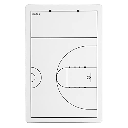 Dry Erase Basketball Clipboard for Coaches Double Sided Board, 14.5" x 9.5"