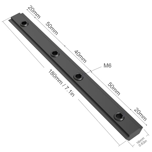 4Pcs 3030 Series Aluminum Profile Straight Line Connector,Inner Straight Carbon Steel Zinc Plating Bracket Fastener with M6 Screw ,for 6mm T-Slot Aluminum Extrusion Profile (3030-Black-4PCS)