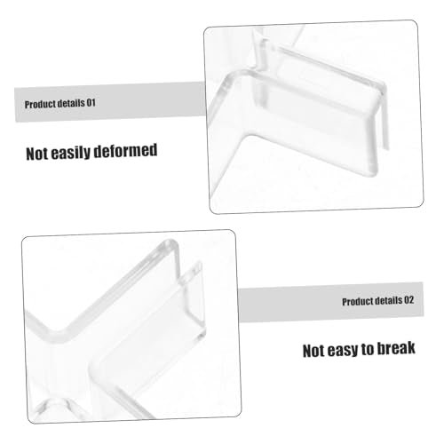 Healifty Glass Fixing Clamps for Aquarium Decor 10pcs Plastic Brackets Slots Fish Tank Lid Clips for Quick Installation