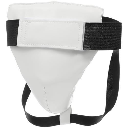 Yardwe Breathable Groin Protector for Kids Boys - Wear-Resistant Lightweight Crotch Guard with Shock Absorbing Sponge for Taekwondo Martial Arts Training 9.05X6.69X0.39 Inches