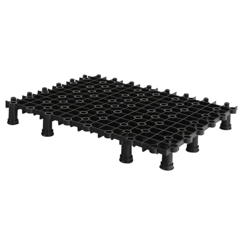 Hemobllo 2pcs Multi-Function Tank Bottom Plate, PVC Aquarium Divider with 8 Nail Set for Tanks (Black)