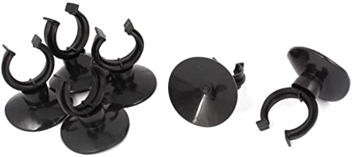 XYWHPGV Silicone Aquarium Airline Suction Cup Holder 25mm Dia Tube 6 Pcs Black(be118 b7c76 41eab bd33b 023e1 de547