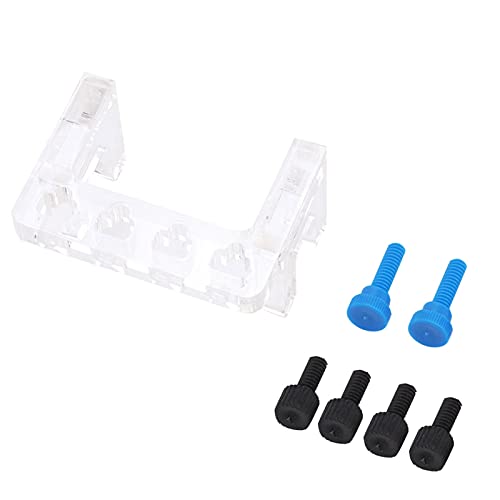 Dosing Pump Tube Holder, Test Tube Holder Transparency Hanging 4 Way Tube Holder with Screw Aquarium Soft Tube Fixture Holder Acrylic Tube Holder for Holding Dosing Pump Soft Hose