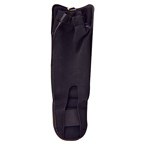 Ultimate - Cobra Shin Instep Guard Genuine Leather for Boxing MMA Muay Thai Training - color: Red / Black, size: Large-X-Large