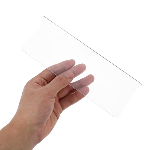 VOSAREA Plastic Shelf Dividers 6pcs Clear L Shaped Separator Transparent Organizer Divider for Commodity Classification Cabinets Shelf Store (20cm) - size: 20.00X6.00X3.00CM