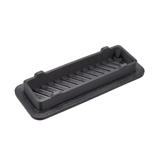 Vented Feeding Hole Cover for Fluval Flex 9G & 15G Aquariums (Fluval Flex 9G, Black)
