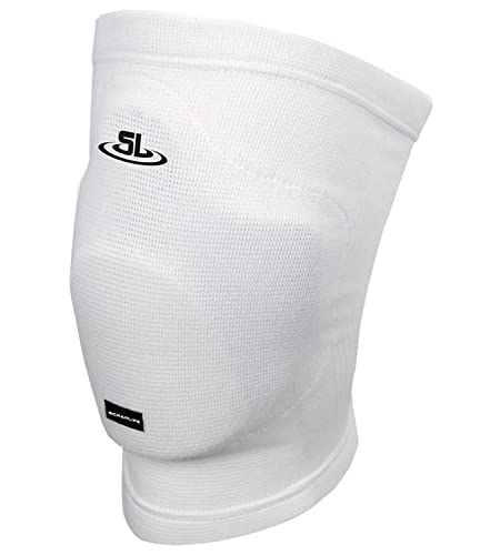 ScrapLife Wrestling | KP0302 | Defender White Kneepad | Premium Protective Compression Padded Knee Sleeve | Jiu Jitsu MMA (Small/Medium) - size: Small/Medium