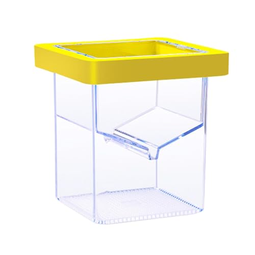 Fish Breeder Box, Floating Isolation Tank, Suction Cup Hatchery, Transparent Aquarium Incubator, 3.39 Inches Safe Breeding Container for Baby Shrimp and Guppy Fish