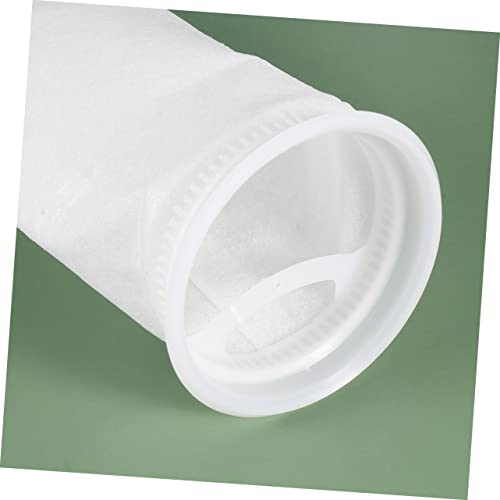 2pcs Sump Felt Sock Bag for Fish Tanks White Mesh Replacement for Mechanical Filtration Removes Food Organic Waste - size: 200um