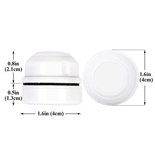 Betta Tank Cleaner Magnet, Nano & Small Fish Tank Stain Scrubber, Magnetic Floating Glass Aquarium Cleaner, Fresh and Marine Water Cleaning Magnet, Aquarium Supplies, 1.5", White Plastic
