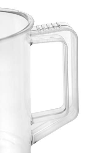 EISCO Measuring Jug, 100ml - Polypropylene - Screen Printed Graduations, Spout & Handle for Easy Pouring - Excellent Optical Clarity