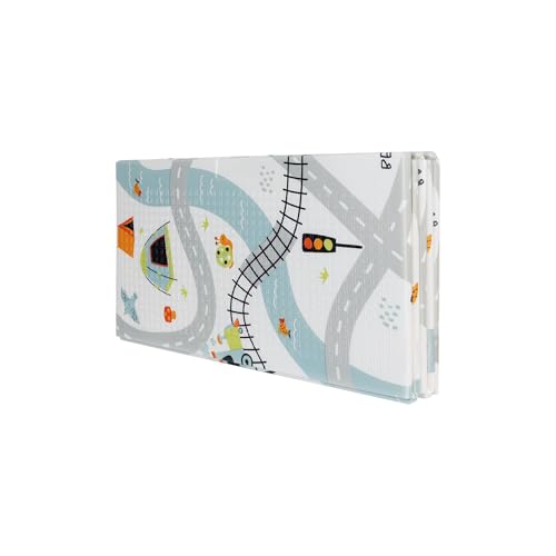 Nuby Reversible Baby Floor Mat - color: Car Tracks