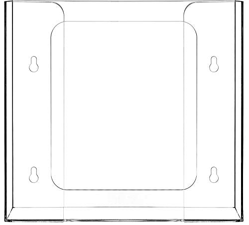 Cq acrylic Clear Wall Floating Glove Rack and Glove Box Dispenser Holder 10.2”x12.5”x3.5” Pack of 1