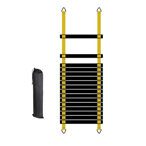 Training Ladder for Footwork Universal Portable Fitness Equipment | Soccer Practice Ladder for Athletes Track and Field Hockey Tennis Badminton - size: 8 meters
