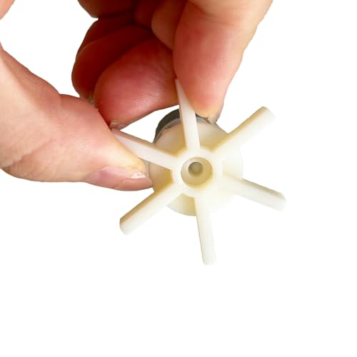 Impeller for Fluval 404, 405, Replace Impeller w/Straight Fan Blades with Ceramics Shaft