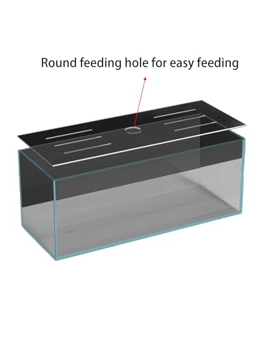 Aquarium Lid, Anti Jumping Tank Cover, Scratch Resistant, Fish Tank Cover, Easy Feeding & Ventilation(71x20cm)