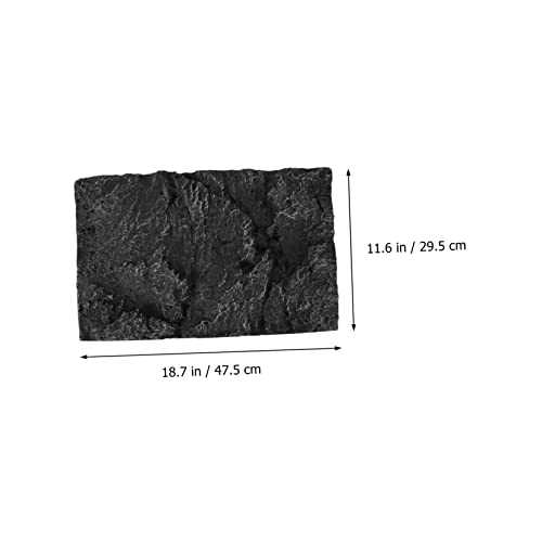 Didiseaon Fashion Aquarium Background Board 3D Aquarium Rocks for Fish Tank Decor Betta Fish Tank Background Plate