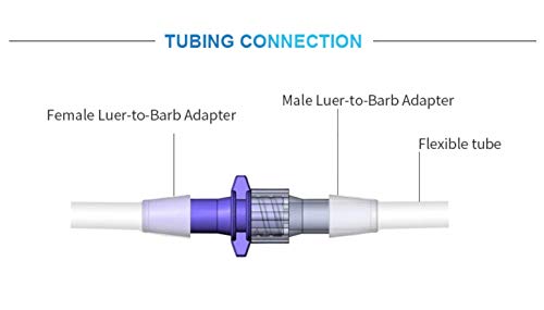 Male Luer Lock Connector - 5/32"" Hose Barb Fittings, PP Polypropylene Hose Luer Lock Adapter, 10x Hose Barb Adapter Luer Fittings for Laboratory Equipment, Luer Lock Tubing Barb Adapter - style: Male 10x