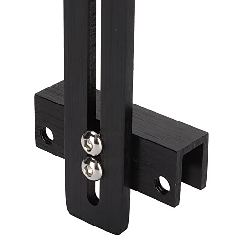 Aquarium Light Stand Adjustable Height 12 to 24 Inches Universal Mount for Fish Tank Lighting Bracket Supports 15 Lbs Weight Black Finish for Stable Light Fixing in Large Deep Aquariums