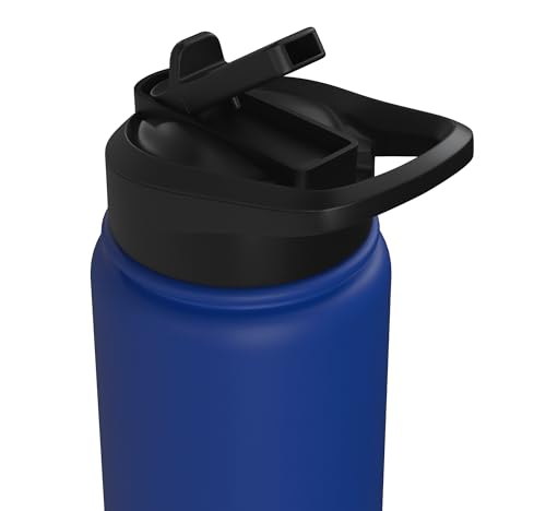 Cut That Weight Combat Sports Tournament Motivation Stainless Steel Insulated Water Bottle - color: Royal Blue
