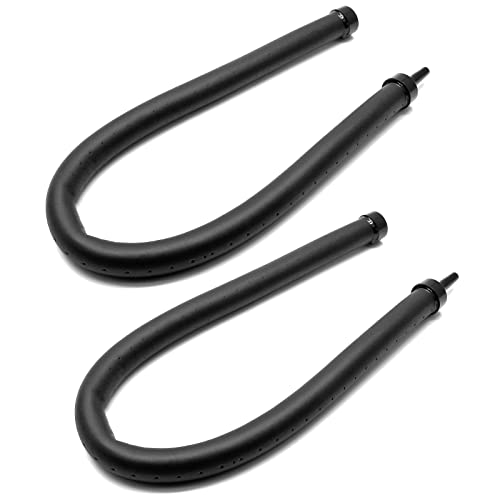 2Pcs Aquarium Flexible Rubber Wall Air Curtain Bubble Tube for Fish Tank Soft Rubber Tube Hose Oxygen Diffuser Tube 30cm/11.8" Length - size: 30cm, 2pcs