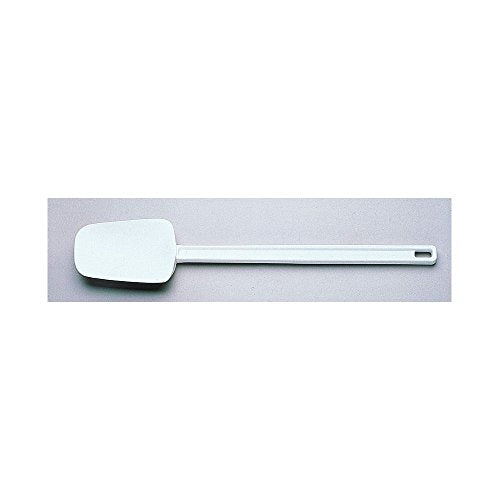 Rubbermaid Commercial Products Scraper Spatula, 9.5-Inch, White, Spoon Shaped Food Scraper for Baking/Mixing/Cooking in Kitchens - size: 9.5 Inch, style: Spoon Spatula